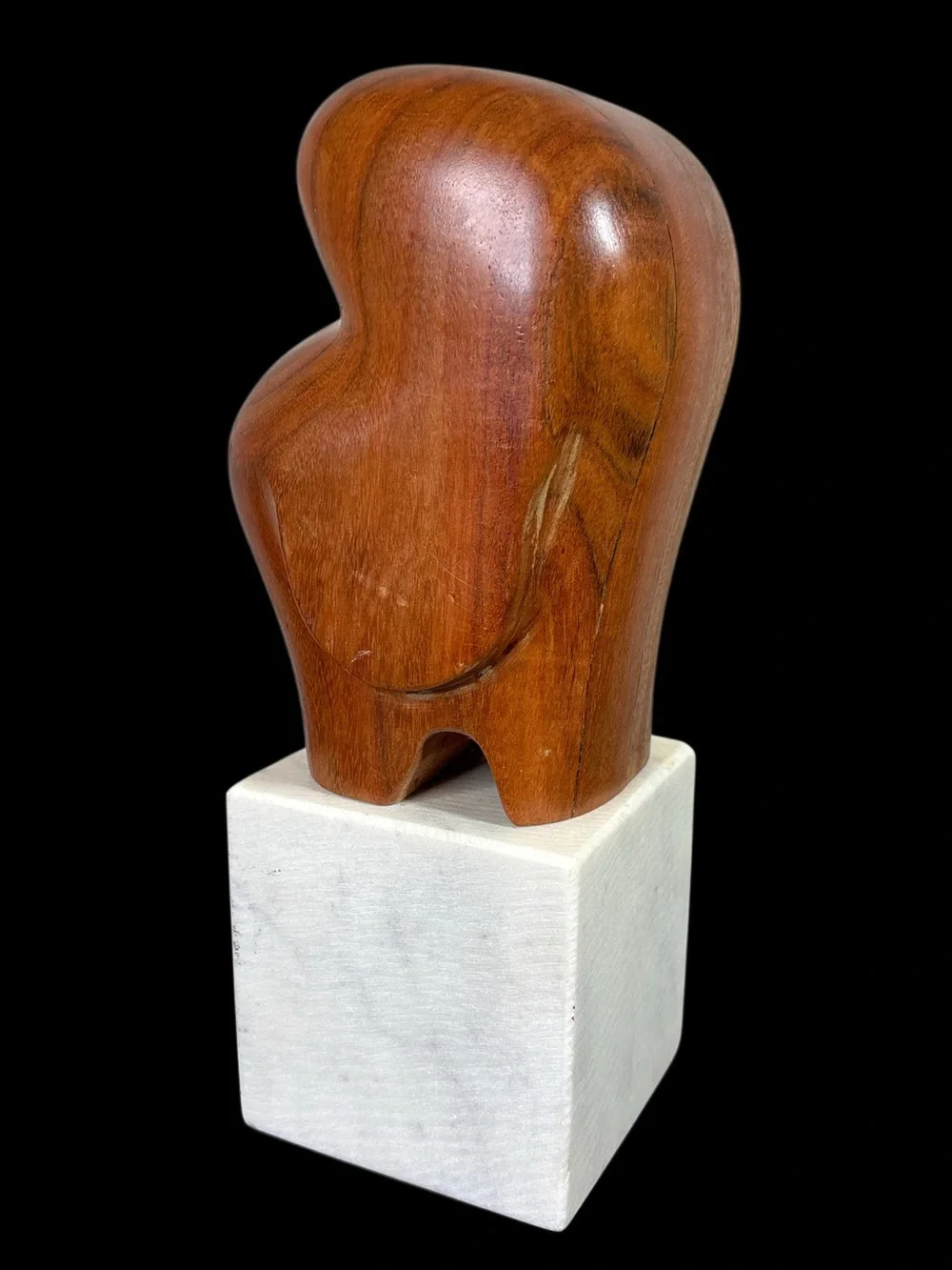Crate&Barrel Lockhart Wood Elephant Abstract Sculpture 12”